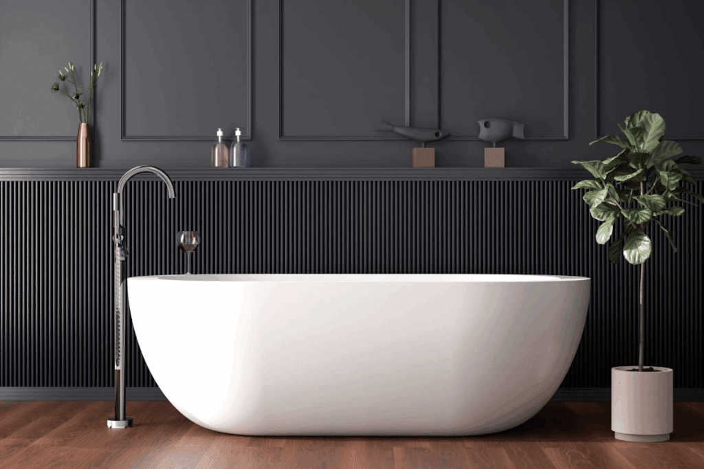 bathroom white wood