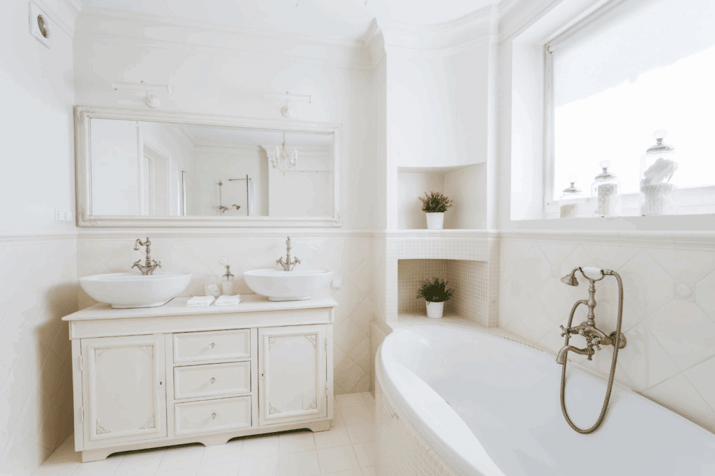 bathroom white light